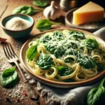 sos do makaronu ze szpinakiem