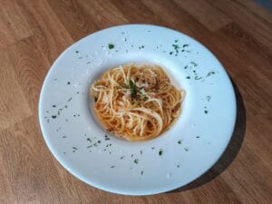 spaghetti aglio olio e peperoncino