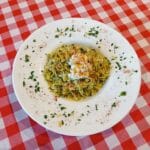 tagliatelle z pesto pietruszkowym