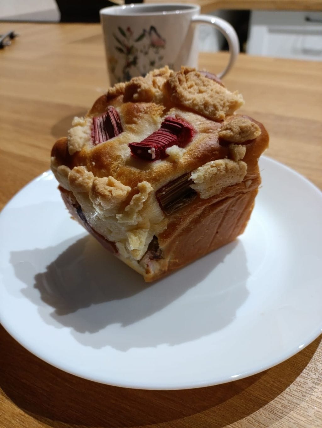 Ciasto drożdżowe z rabarbarem