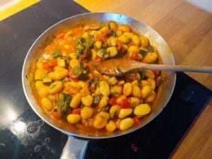gotowanie gnocchi z cukinią