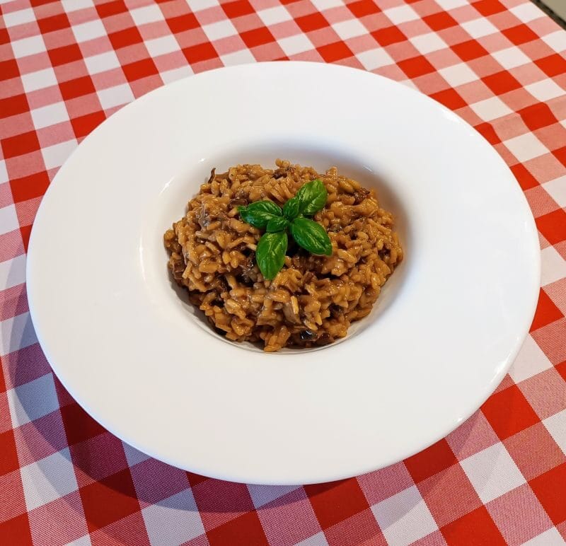 risotto z grzybami