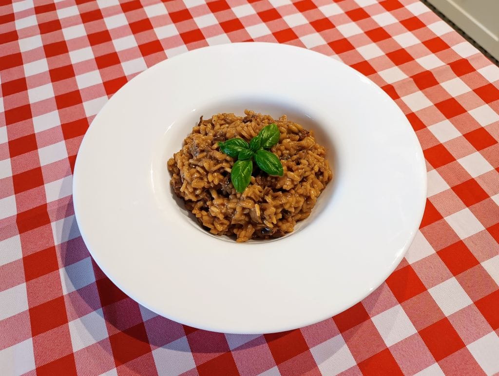 risotto z grzybami