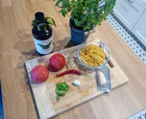 składniki na penne all arrabbiata