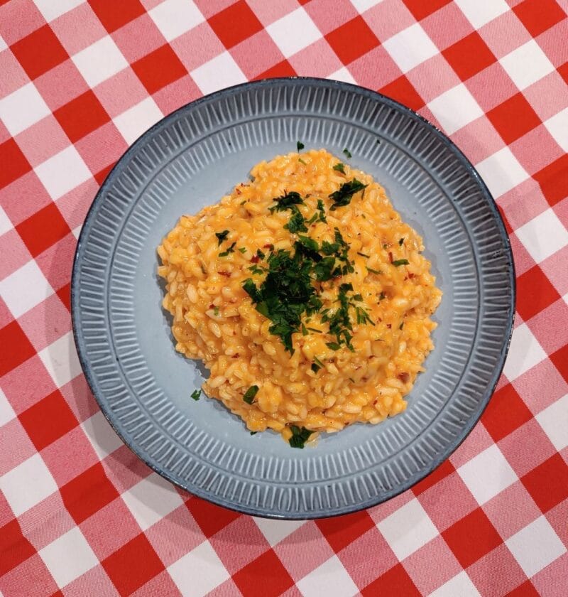 risotto z gorgonzolą i ndują